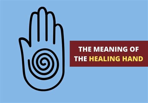 Jesus even made healing by the laying on of hands one of the tests of the genuineness of the belief . . Healing hands meaning